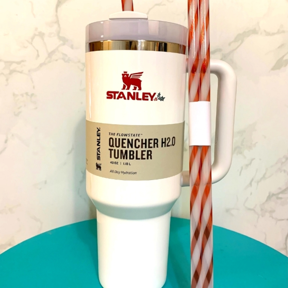 STANLEY | THE QUENCHER H2.0 FLOWSTATE™ TUMBLER 40 OZ MISTLETOE TWIST New in Box